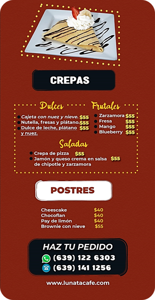 Crepas Postres